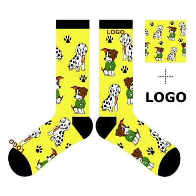 China Breathable OEM Custom Made Logo Color Crew Socks Socks Jacquard Embroidery Printing for sale