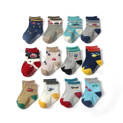 China Wholesale Anti Slip Socks Breathable Cheap Silicone Grip Newborn Infant Baby Socks for sale