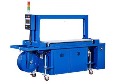 China High Speed Carton Box Strapping Machine , Fully Automatic Pallet Strapping Machine With Power Roller Table for sale