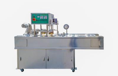 China Meat Food Tray Sealing Machine , Automatic Carton Sealing Machine High Efficiency for sale