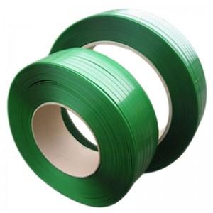 China Impact Resistance Cargo Pet Packing Belt , Plastic Strapping Tape Green Color for sale