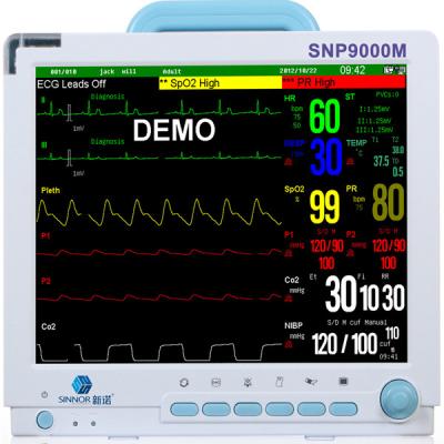 China Good Quality Bedside ICU/ICU/VET-15M SNP9000M+ Para Massimo IBP Standard 5 CCU 15inch Bedside Monitor Veterinary ECG Patient Monitor for sale