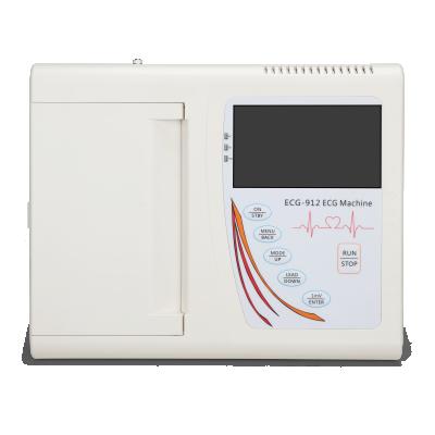 China Original manufacturer ECG-912 Veterinary portable cable ecg machine 12lead ecg machine 12 channel Sinnor electrocardiogram metal ECG factory supply for sale