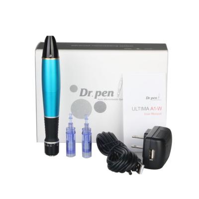 China Professional Electric Micro Dr. Anti-Puffiness CE Certified Derma Pen Teasing Pen A1-W Attached For Acne Scar Stretch Scar Factory Direct for sale