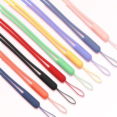 China Wear-resistant Silicone Lanyard For Cell Phone Wrist Strap Key Chain Camera Strap ID Card Gym USB Arming Rope for sale