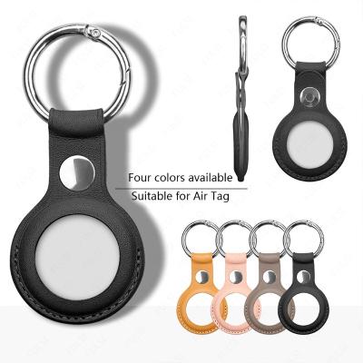 China For Airtags Protective Case For Apple Airtags Protective Case Tracking Protective Artifact Silicone Case Setting Key Chain Leather Case Anti-lost for sale