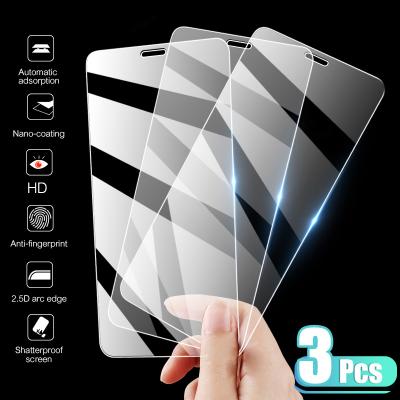 China Mobile Phone Factory Price 3 PCS Full Cover Tempered Glass HD Screen Protector For iPhone X XR XS max 12 7 8 6 6s se 5 5s 11 plus X for sale