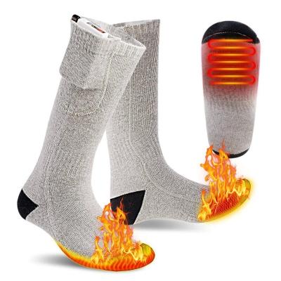 China Warm sports passionate socks and warm socks charging electric heating socks ski socksWith heating battery for sale