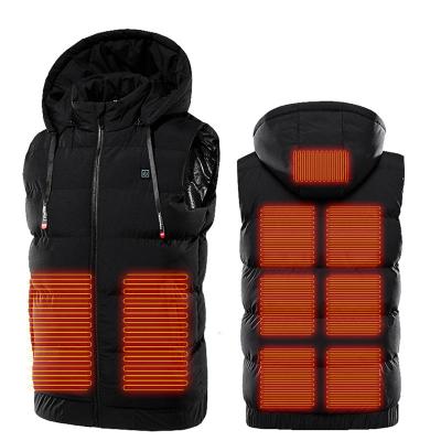 China ODM Clothing Warm Vest Jacket 5V USB Zone 9 Electric Heating Winter Outdoor Thermal Rechargeable Waterproof Vest Waistcoat Warmer for sale