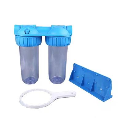 China Outdoor Wholesaler 10 Inch 2 Stage Portable Italy Water Filter Purifier Machine Made In China for sale