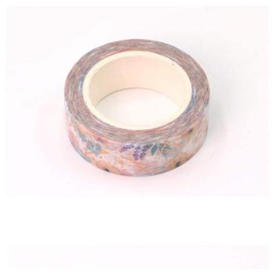 China Hot Selling Waterproof Custom Colored15mm X 10m CMYK Foil Constellations Floral Washi Tape for sale