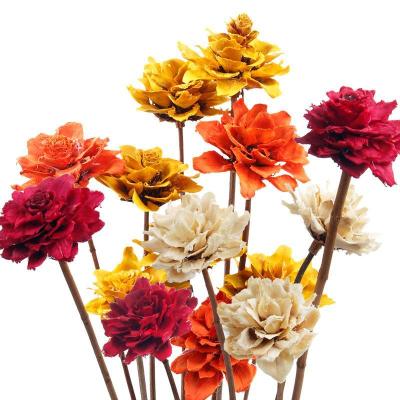 China Natural Touch Sumflora China Supply Real Touch Dried Flowers Artificial Flowers For Home Decor for sale