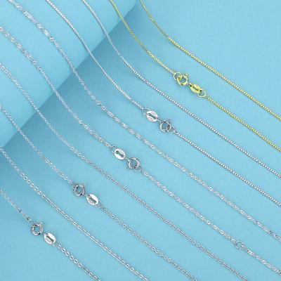 China High Quality Fashion Merryshine Jewelry 925 Sterling Silver Plated 18K Gold Necklace Chain for sale