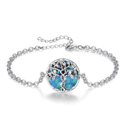 China Merryshine FASHIONABLE 925 High Quality Wholesale Sterling Silver Abalone Shell Bracelets for sale