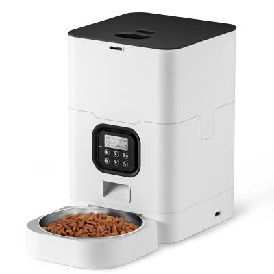 China Automatic Smart Automatic Pet Feeder With 4L Capacity Pet Products Dog Cat Automatic Feeder Smart Feeder for sale