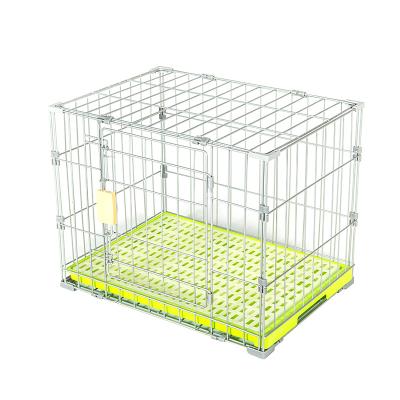 China Breathable Wholesale High Quality Multiple Sizes Cheap Kennel Metal Stainless Steel Foldable Dog Cat Cage for sale