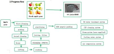 China Apple Orange Banana Juice Beverage Production Line 50 Tons / Hour for sale