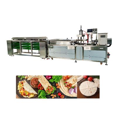 China Volle automatische flache Brot-Herstellungs-Maschine mit doppeltem Kopf 304 SS zu verkaufen