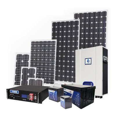 China Storage Battery System 10000w 10kw Home Hybrid Solar Power Generator Off Grid 3 Phase 30kw 20kw 3000watt For Home for sale