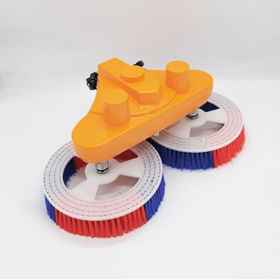 China Alloy factory direct sale good quality nylon wire rotating solar panel cleaning brush for sale