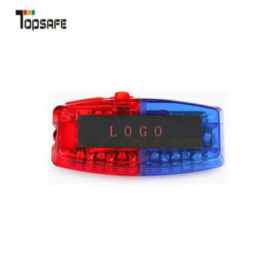 China LED Rechargeable Traffic Police Shoulder Lamp Blue Red Flashing Police Shoulder Light for sale