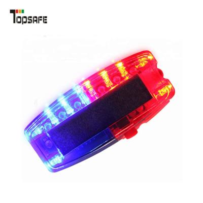 China shoulder lamp waterproof LED stainless steel clip warning lamp police light flashing shoulder light for sale