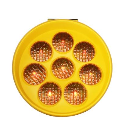 China Red led solar sunflower flashing warning light for sale