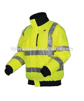 China High Vis Battery Heated Waterproof Workwear, Electric Thermal Workwear for Winter for sale