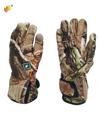 China Warm Outdoor Hunting Gloves Man Camouflage Winter Gloves Shooting Camouflage Heated Gloves for sale