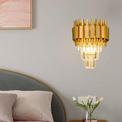 China Modern Home Decoration Vintage Crystal Wall Light For Bedside for sale