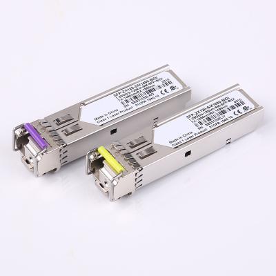 China FTTX Network Single Wire Single Mode SM DDM Fiber Transceiver 1550nm sfp-10g-zr for sale