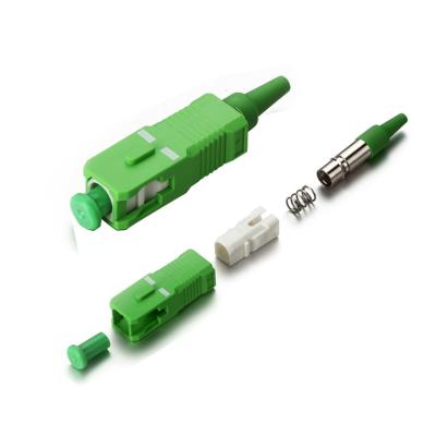 China FTTX 0.9mm 2.0mm 3.0mm SC APC Fiber Optic Connector for sale