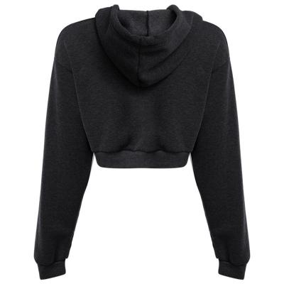 China Wholesale Autumn Comfortable Women Pullover Cropped Tops Hoodie Breathable High Quality Custom Sweatsuit for sale