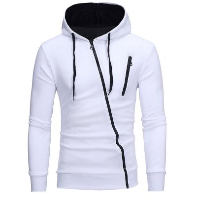 China New Features Diagonal Anti-pilling Zipper Up Men's Hoodie Casual Slim Fit Cardigan Sweater A Variety Of Colors To Choose From for sale