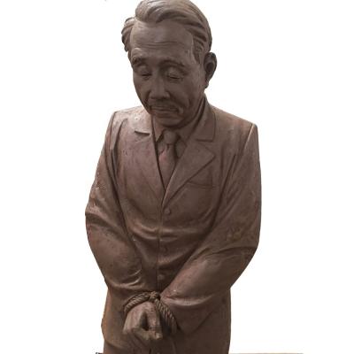 China China Japanese War Criminals In World War II Sculpture Clay Mold In Museum Metal Crafts for sale