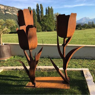 China Abstract Corten Sculpture in Metal Transitional Steel Art for Outdoor for sale