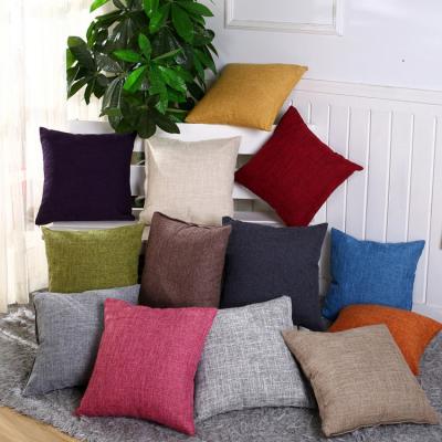 China Anti-Static Home Thickened Solid Color Pillowcase Cushion Cover Cushion Canvas Cover for sale