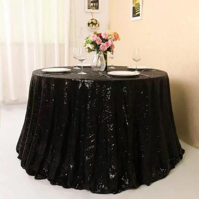 China Custom Round Sequin Table Cloth Rectangle Sequin Table Cloth Sequin Table Cloth Waterproof Elegant Custom Round Linen Table Cloth Wedding for sale