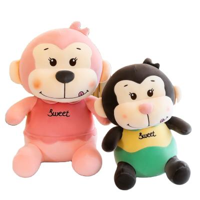 China Wholesale Hot Selling Plush Stuffed Bed Pillow Stuffed Soft Toy Animals Monkey Monkey Plush Toy for sale