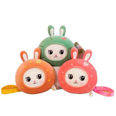 China Wholesale Custom Stuffed Animals Plush Rabbit Soft Toy Best Selling Cute Rabbit Plush Bag for sale