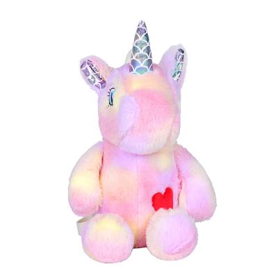 China Wholesale Promotion Cartoon Unicorn Dolls Bags Soft Rainbow Plush Toys Handbags for sale