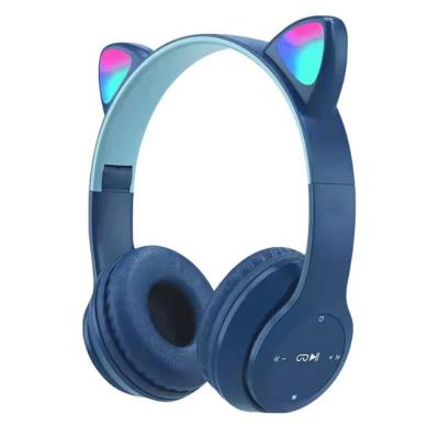 China inalambricos p47 small size adjustable cat audifonos earphone headband headband wireless earphone for sale