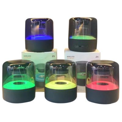 China 3D Video TF Card Call Wireless Speaker Surround Transparent Speaker Accessories Subwoofer Lights Stereo Wireless Speaker for sale