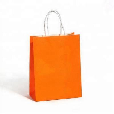 China Recyclable Recycled Logo Printing Machine Kraft Paper Shopping Bag for sale