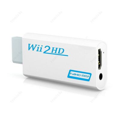 China Full HD 1080P Wii to Wii2HDMI-compatible Converter Adapter 3.5mm Audio HDMI-Compatible for PC HDTV Monitor Wii2HDMI Display Adapter for sale