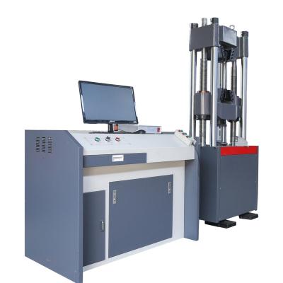 China High Tensile Rebar Plate Steel Bar Bolts Tension Compression Bending Digital Display Hydraulic Universal Testing Machine 600kN for sale