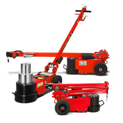 China Mobile Car Trolley Repair Tools Manganese Steel Wheel 50ton Hydraulic Floor Jack With Long Handle for sale