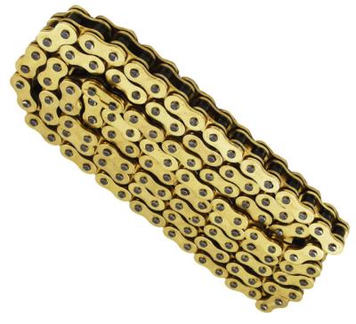 China Transmisssion Custom 420 O-Ring X-Ring Golden Motorcycle Chain For Surron Sur-Ron for sale