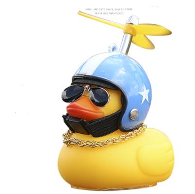 China Little Yellow Duck Support Mobile Phone Holder Motorcycle Decoration With Helmet Riding Bike Yellow Duck for sale