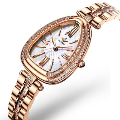 China Oupinke Waterproof 3192 Brand Oval Watches Waterproof High Quality Customized Wristwatch Women Wrist Watch for sale